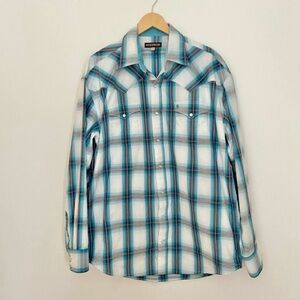 Stetson Pearl Snap Western Shirt Mens Size XL